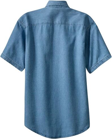 Joe's USA 6.5-Ounce Short Sleeve Denim Shirts in Sizes XS-6XL in Saudi Arabia