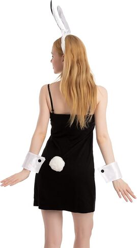 Spooktacular Creations Bunny Accessories Set with Bunny Ears Headband,Bow Tie,Bunny Tail and Arm Cuffs for Halloween Cosplay in Saudi Arabia