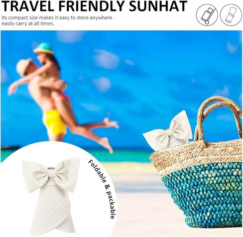 قبعات الشمس للنساء، عامل حماية من أشعة الشمس فوق البنفسجية 50+، قبعة شاطئ قابلة للتحويل in Kuwait