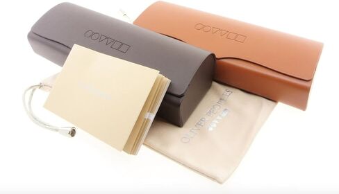 Oliver Peoples OV5270U - 1453 Eyeglasses, Brown Gray Silver Transparent Frame 53mm w/Clear Demo Lens in Kuwait