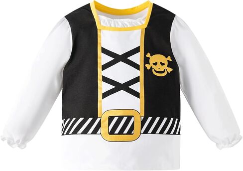 Fantasy Era 3 قطع للأطفال الصغار البنات أزياء قرصان الهالوين تنورة مخططة ملابس لعب الأدوار in Kuwait