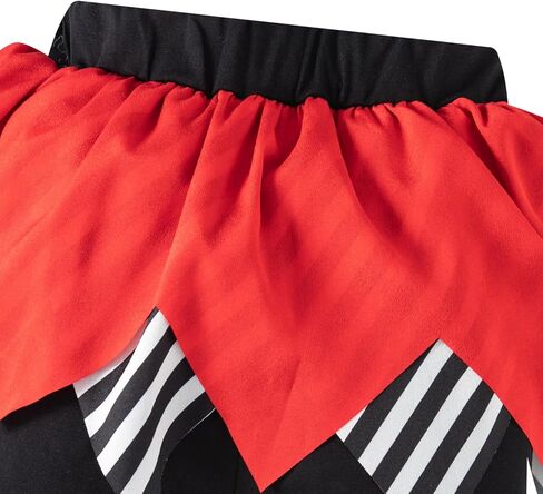 Fantasy Era 3 قطع للأطفال الصغار البنات أزياء قرصان الهالوين تنورة مخططة ملابس لعب الأدوار in Kuwait