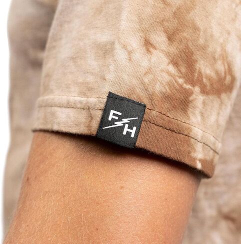 تيشيرت FASTHOUSE Emil Johansson Live and Enjoy، تي شيرت مصبوغ بني/أبيض in Kuwait