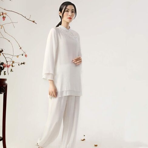 بدلة تاي تشي النسائية من KSUA، ملابس صينية تقليدية، زي كونغ فو للنساء، زي فنون الدفاع عن النفس in Kuwait