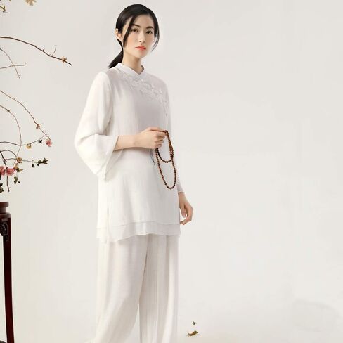 بدلة تاي تشي النسائية من KSUA، ملابس صينية تقليدية، زي كونغ فو للنساء، زي فنون الدفاع عن النفس in Kuwait