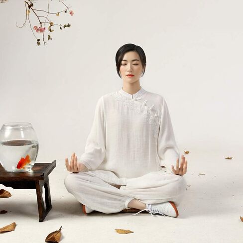 بدلة تاي تشي النسائية من KSUA، ملابس صينية تقليدية، زي كونغ فو للنساء، زي فنون الدفاع عن النفس in Kuwait