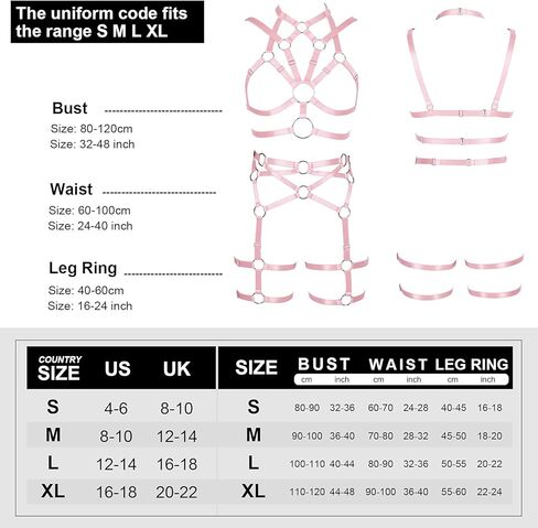 MAMOHSS المرأة كامل الجسم تسخير حمالات الصدر حزام المحاصيل القمم الشرير القوطية الرباط أحزمة مجموعة الملابس الداخلية مهرجان ملابس الهذيان in Kuwait