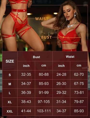 RSLOVE مجموعة الملابس الداخلية للنساء Strappy الملابس الداخلية Underwire رفع البرازيلي واللباس الداخلي مجموعة الملابس الداخلية عبودية غريبة in Saudi Arabia