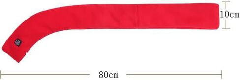 Heating Scarf,MoreChioce Rechargeable Electric Neck Warmer with 3 Levels Adjustable Temperature Neck Heating Pad Warm Scarf for Men Women,80cm×10cm,Black in Kuwait