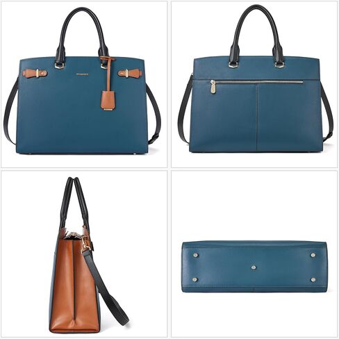 BOSTANTEN Briefcase for Women 15.6 Inch Genuine Leather Laptop Briefcase Shoulder Work Tote Bag Purse in Kuwait