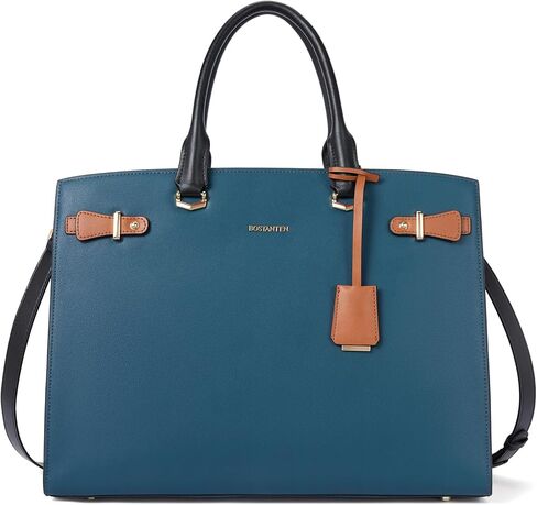BOSTANTEN Briefcase for Women 15.6 Inch Genuine Leather Laptop Briefcase Shoulder Work Tote Bag Purse in Kuwait