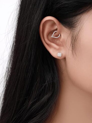 Teardrop Septum Ring Set 316 Stainless Steel Hinged Moon Daith Piercing Jewelry Segment Clicker Rook Snug Tragus Cartilage Hoop Earring 16g in Saudi Arabia