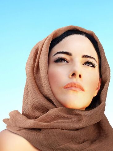 Geyoga 6 قطع وشاح نسائي شال حجاب وشاح قطني مجعد وشاح ملفوف للرأس للفصول in Kuwait