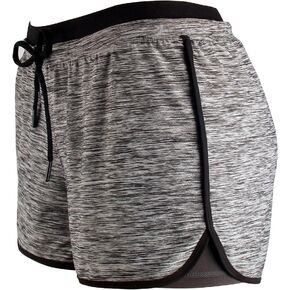 RIBOOM Women Workout Fitness Running Shorts Double Layer Active Yoga Gym Sport Shorts