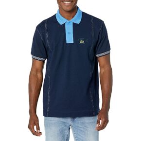 Lacoste Contemporary Collection's Men's Short Sleeve Classic Fit Color Blocked Polo Shirt in Saudi Arabia