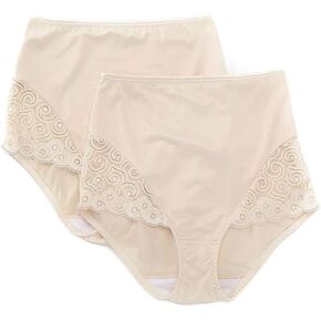 Bali Women’s Firm Control Shapewear Brief with Lace Fajas 2-Pack DFX054 in Saudi Arabia