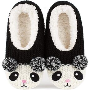 The Metluks Cute Animal House Slippers, Warm Fuzzy Slipper Socks with Grippers Non Slip, Cozy Funny Gifts