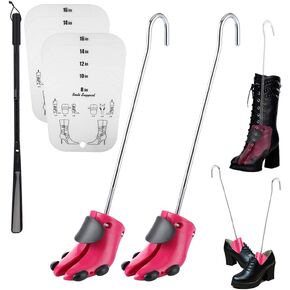 JJDPARTS حذاء متمدّد للنساء، حذاء للأحذية ذات الرقبة الطويلة قابل للتعديل ذو الأرجل العريضة، حذاء على شكل أشجار أحذية للجنسين in Kuwait