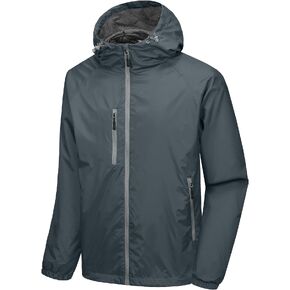 Little Donkey Andy Men’s Lightweight Windbreaker Jacket Breathable Windproof Hooded Wind Coat Hiking Running Golf Travel
