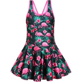 RuuYiicoco Girls One Piece Unicorn Swimsuit Mermaid Swimwear Rainbow Bathing Suit