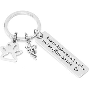 Kivosliviz Vet Tech Keychain Vet Gifts Veterinarian Gifts Veterinarian Keychain