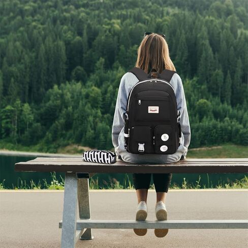 Makukke School Backpacks for Teen Girls - Laptop Backpacks 15.6 Inch College Cute Bookbag Anti Theft Women Casual Daypack in Saudi Arabia