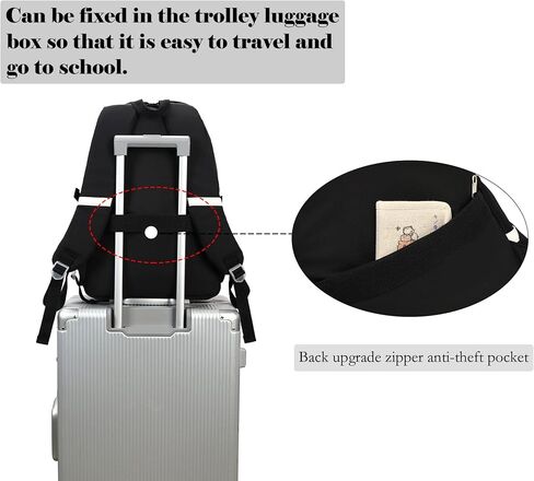 Makukke School Backpacks for Teen Girls - Laptop Backpacks 15.6 Inch College Cute Bookbag Anti Theft Women Casual Daypack in Saudi Arabia