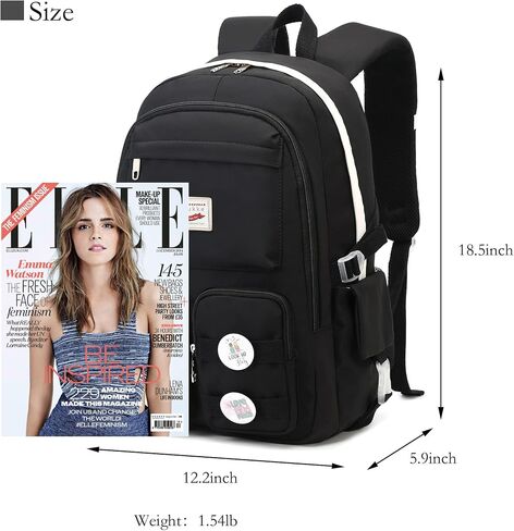 Makukke School Backpacks for Teen Girls - Laptop Backpacks 15.6 Inch College Cute Bookbag Anti Theft Women Casual Daypack in Saudi Arabia