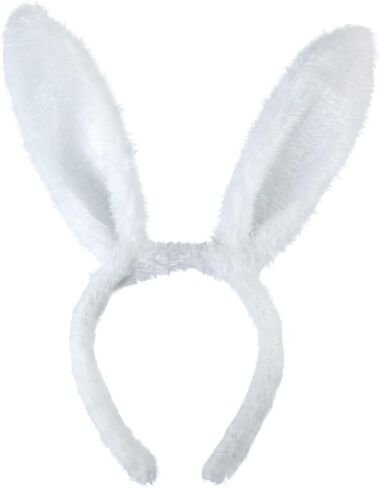 BinaryABC Easter Bunny Rabbit Costume Set,Ears Headband Bow Ties Tail Set,Halloween Costume Assesories in Kuwait