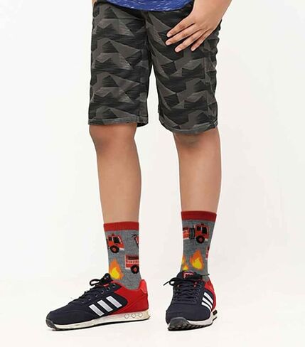 Different Touch 12 Pairs Boys Girls Kids Socks Fun Crazy Funny Novelty Crew Socks in Saudi Arabia