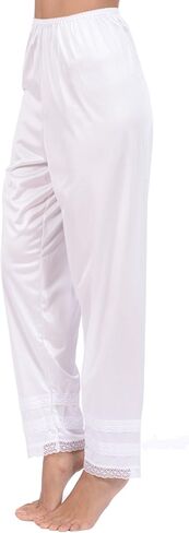 Patricia Lingerie Women's Silky Soft Satin Polyester Snip-it Pant Slip with Cushioned Elastic Waistband and Lace Trim in Kuwait