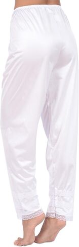 Patricia Lingerie Women's Silky Soft Satin Polyester Snip-it Pant Slip with Cushioned Elastic Waistband and Lace Trim in Kuwait