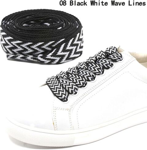 أربطة أحذية رياضية مسطحة من WEGOODZF: زوجان من أربطة الأحذية السميكة بعرض 3/5 بوصة in Kuwait