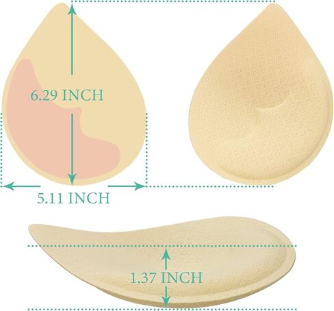 TopBine one-piece Bra Pads Inserts Women's Sports Cups Bra Replacement Insert for Bikini Swimsuit in Kuwait