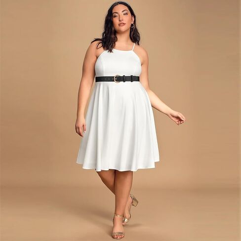 Balteus 2 حزمة حزام جلد أسود للنساء حزام خصر أنيق مع إبزيم ذهبي حزام فستان للسيدات لبنطلون الجينز in Kuwait