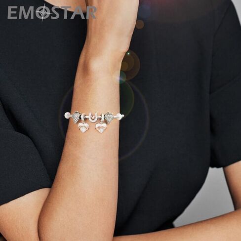Family Charms, 925 Sterling Silver Mother Father Daughter Son Sister Brother Godmother Goddaughter Nana Grandpa Nephew Husband Wife Aunt Uncle Best Friends,I Love You Dangle,fit European Bracelet in Kuwait