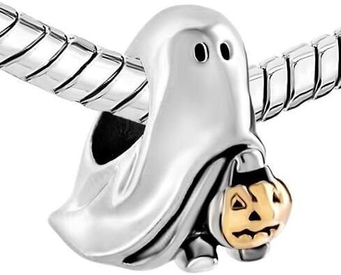 NARTGO Halloween Spooky Ghost Charm Compatible with Pandora Bracelets in Saudi Arabia