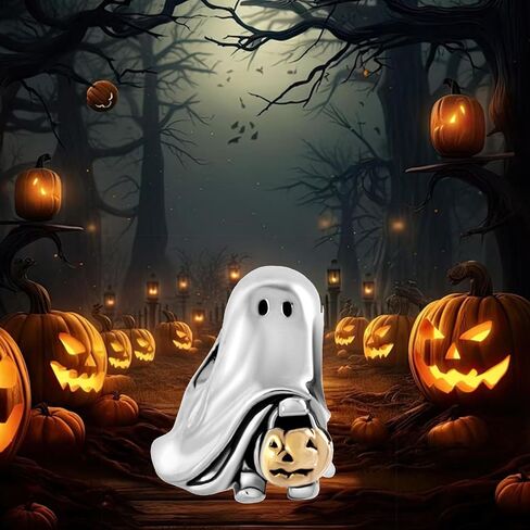 NARTGO Halloween Spooky Ghost Charm Compatible with Pandora Bracelets in Saudi Arabia
