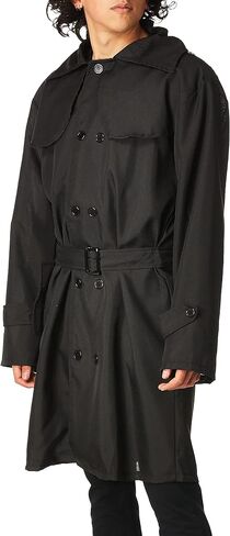 Forum Novelties Adult Secret Agent Spy Costume Trench Coat, Black, Standard in Saudi Arabia