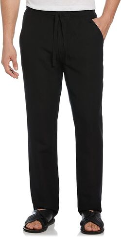 بنطال Cubavera للرجال من مزيج الكتان مع رباط (مقاس صغير - 5x كبير وطويل) in Kuwait