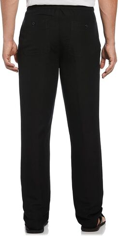 بنطال Cubavera للرجال من مزيج الكتان مع رباط (مقاس صغير - 5x كبير وطويل) in Kuwait