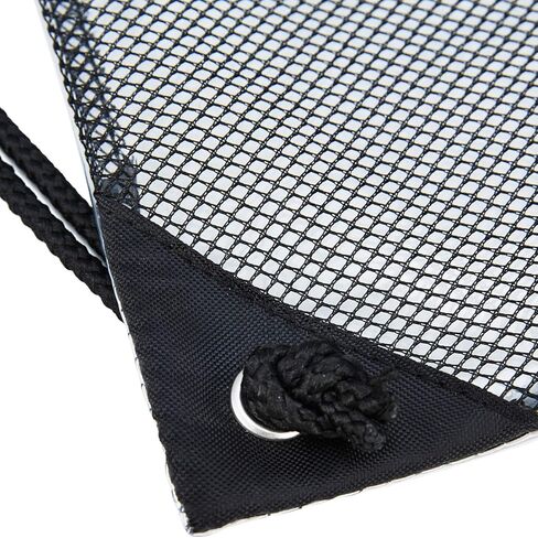 حقيبة برباط شفاف، حقيبة ظهر برباط من البولي فينيل كلورايد مع جيب شبكي بسحاب أمامي, أسود, 13.5" x 17" in Kuwait