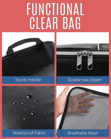 Compression Packing Cubes, LIGHT FLIGHT 7 Set Travel Cubes for Packing, Lightweight Suitcase Organizer Bags Set & Luggage Organizer, Travel Bags Organizer for Luggage with Shoe Bag(Black) in Kuwait