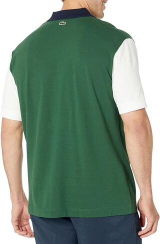 Lacoste Contemporary Collection's Men's Short Sleeve Loose Fit Pique Graphic Polo Shirt in Saudi Arabia