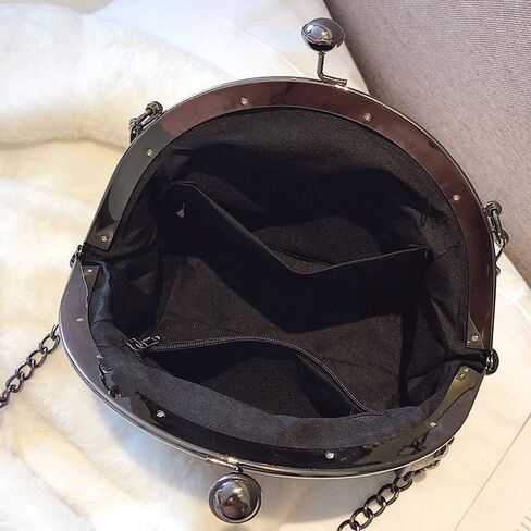 حقائب كروس على طراز فاسق للنساء ببرشام شرابة وحقيبة كتف للسيدات بسلاسل سوداء in Kuwait