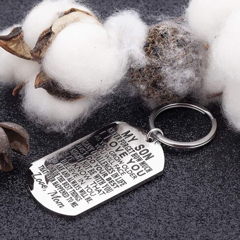 هدية ملهمة للابن من الأم - لا تنسى أبدًا كم أحبك هدية سلسلة مفاتيح للصبي المراهق من الأم في القانون in Kuwait