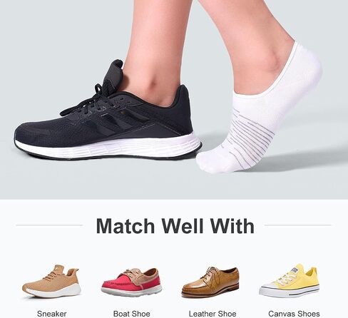 FITRELL 8 Pack Women's No Show Socks Size 6-9/9-11 in Kuwait