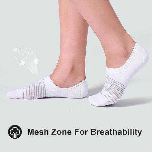FITRELL 8 Pack Women's No Show Socks Size 6-9/9-11 in Kuwait