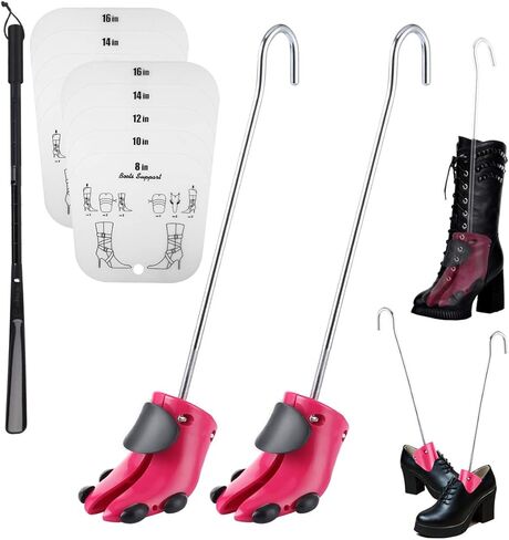 JJDPARTS حذاء متمدّد للنساء، حذاء للأحذية ذات الرقبة الطويلة قابل للتعديل ذو الأرجل العريضة، حذاء على شكل أشجار أحذية للجنسين in Kuwait