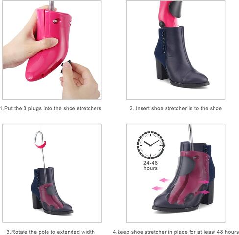 JJDPARTS حذاء متمدّد للنساء، حذاء للأحذية ذات الرقبة الطويلة قابل للتعديل ذو الأرجل العريضة، حذاء على شكل أشجار أحذية للجنسين in Kuwait